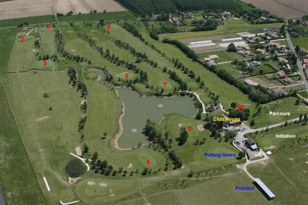 Golf de Barthe - Fairway et green du parcours