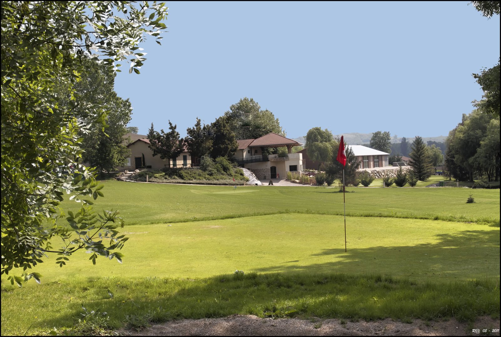 Golf de Riom - Green et bunkers
