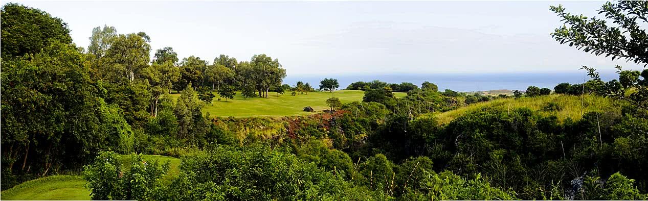 Golf du Bassin Bleu - Green et bunkers