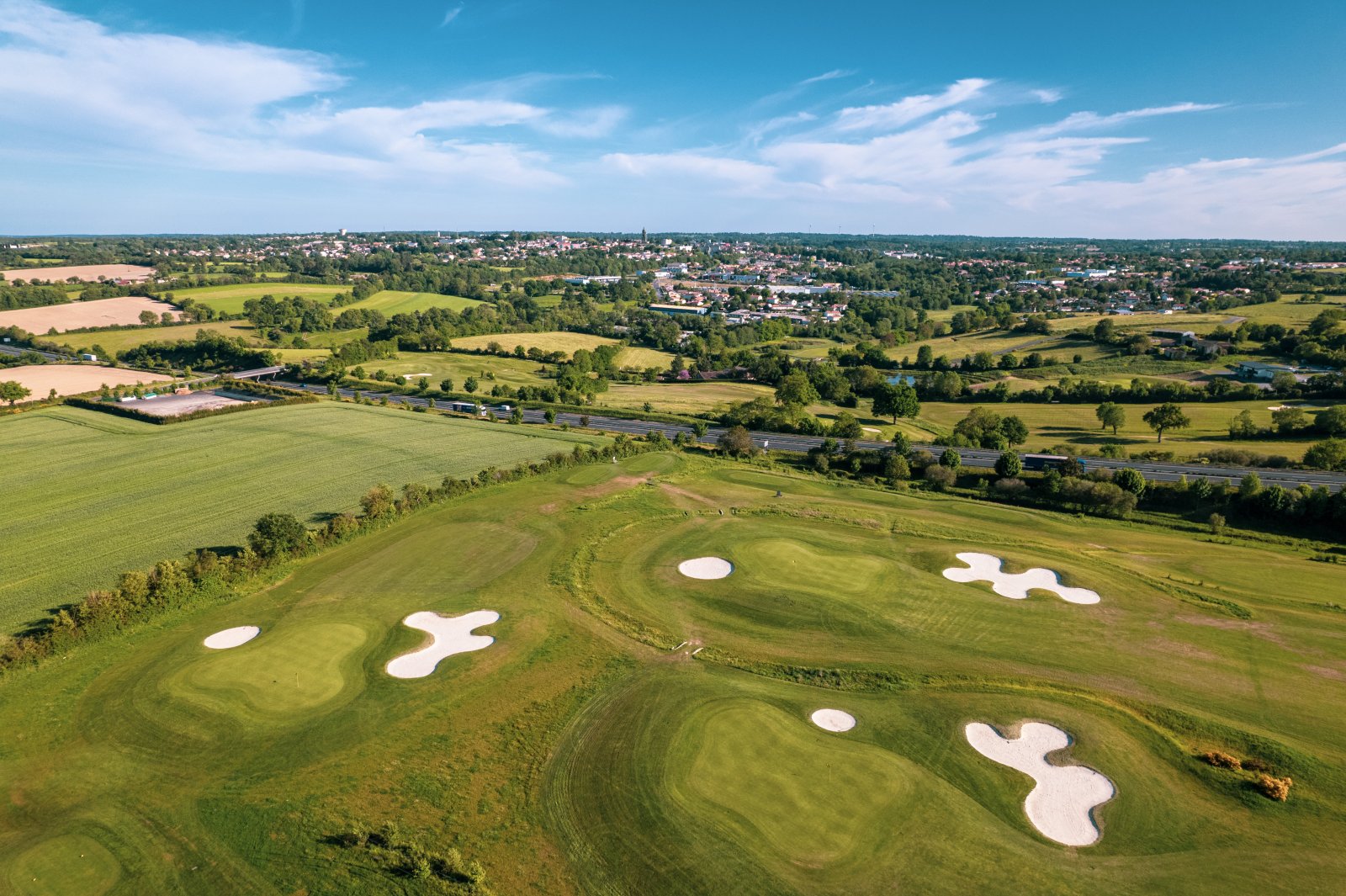 Golf Golf du Thouarsais à Thouarsais - Vue aérienne du parcours