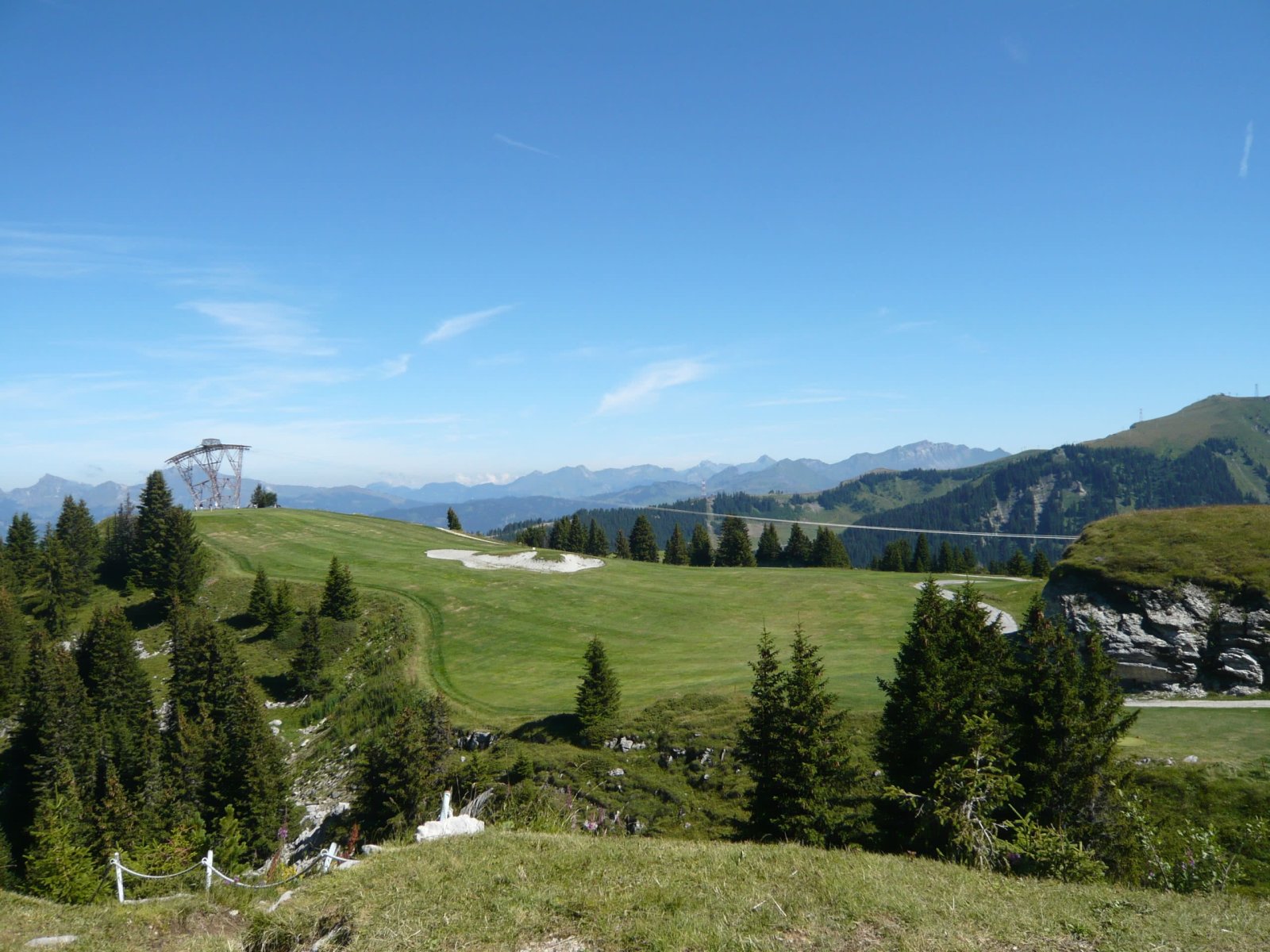 Golf de Flaine les Carroz - Fairway et green du parcours