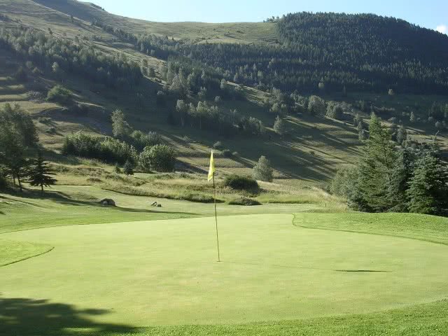 Golf International de Montgenevre - Green et bunkers