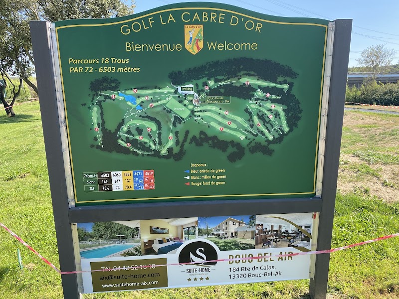 Golf la Cabre d'Or - Green et bunkers