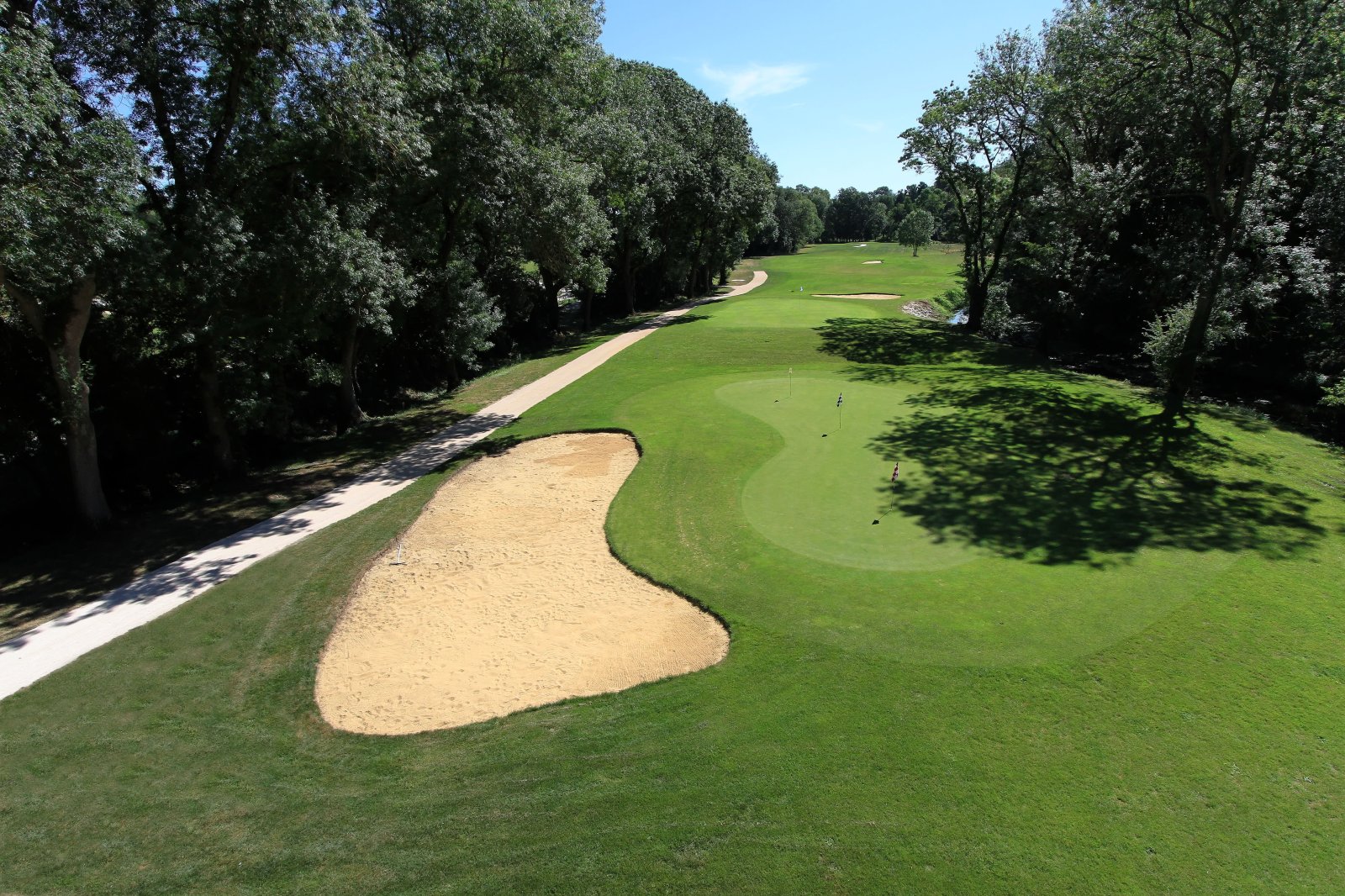 Golf Loches Verneuil - Green et bunkers